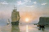 William Bradford Famous Paintings - Sunrise off Grand Manan